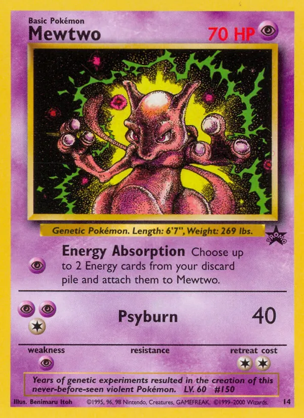 Mewtwo Wizards Black Star Promos 14/53