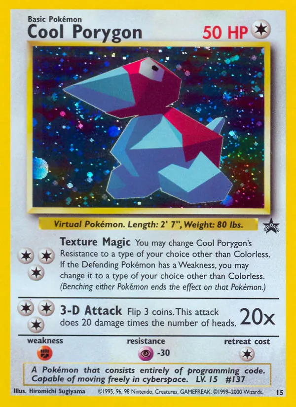 Cool Porygon Wizards Black Star Promos 15/53