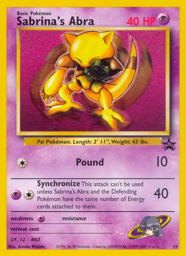 Sabrina's Abra Wizards Black Star Promos 19/53