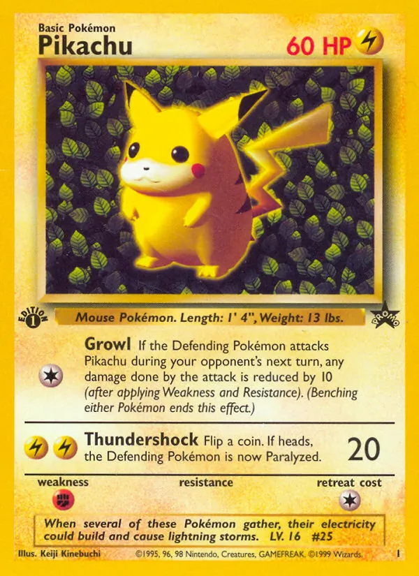 Pikachu Wizards Black Star Promos 1/53