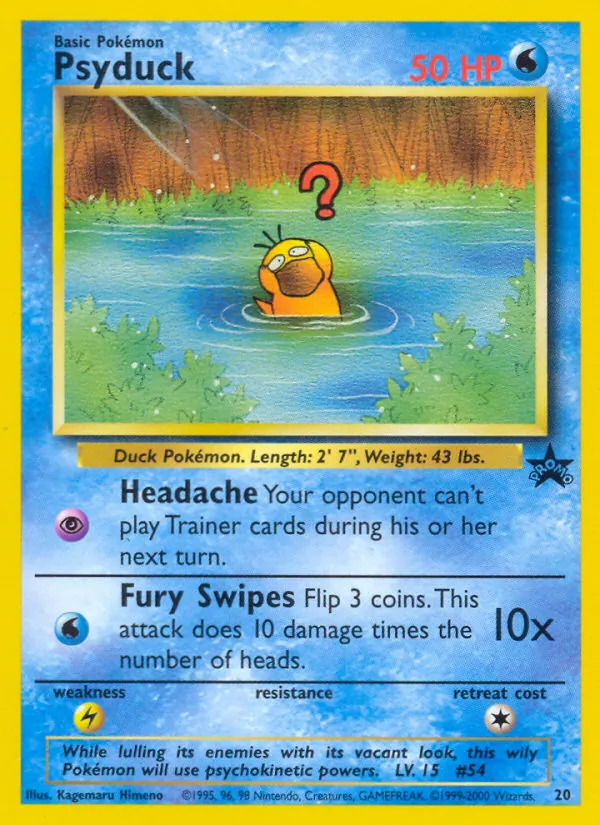 Psyduck Wizards Black Star Promos 20/53