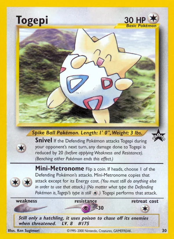 Togepi Wizards Black Star Promos 30/53