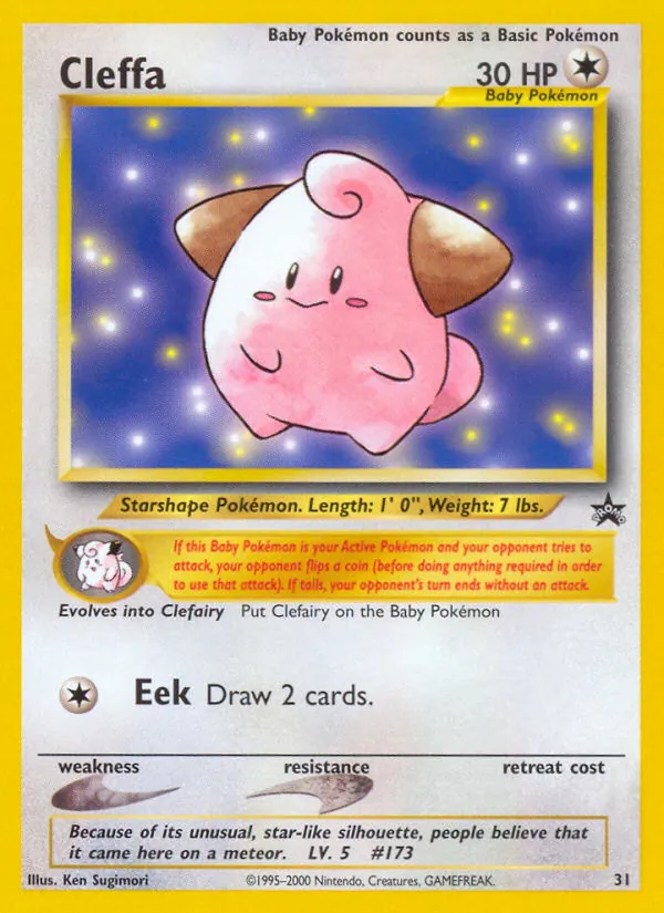 Cleffa Wizards Black Star Promos 31/53