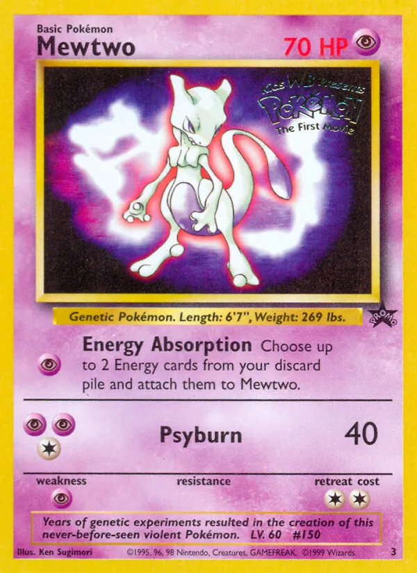 Mewtwo Wizards Black Star Promos 3/53