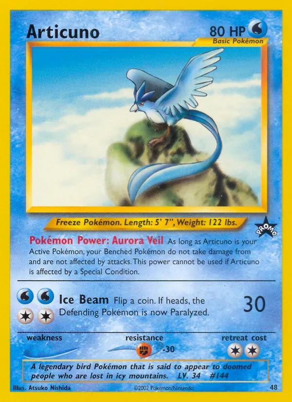 Articuno Wizards Black Star Promos 48/53