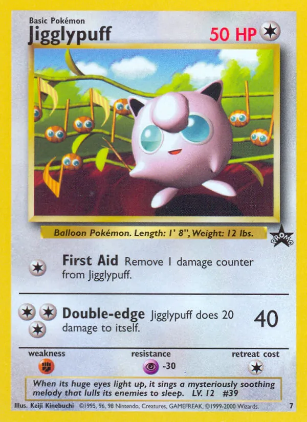 Jigglypuff Wizards Black Star Promos 7/53