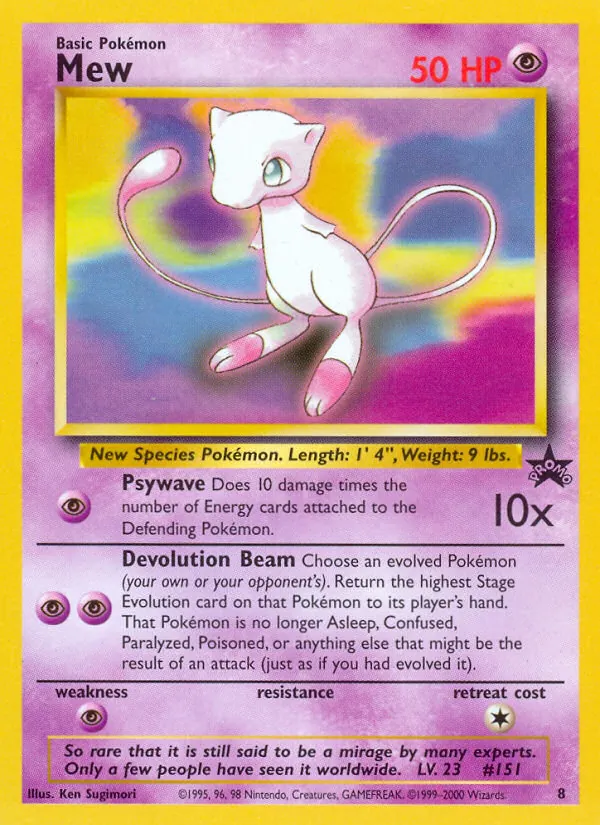 Mew Wizards Black Star Promos 8/53