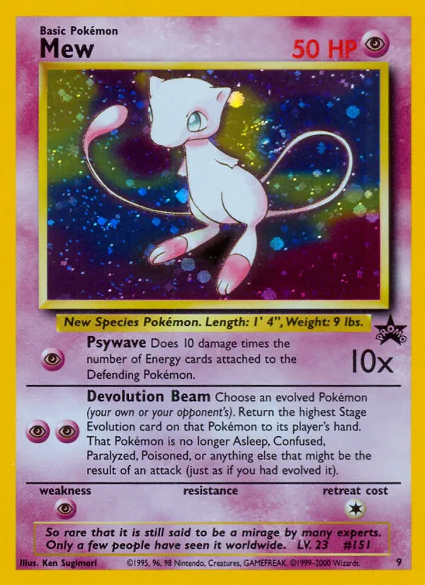 Mew Wizards Black Star Promos 9/53