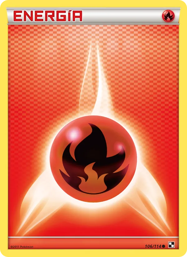 Energía Fuego Negro y Blanco 106/114