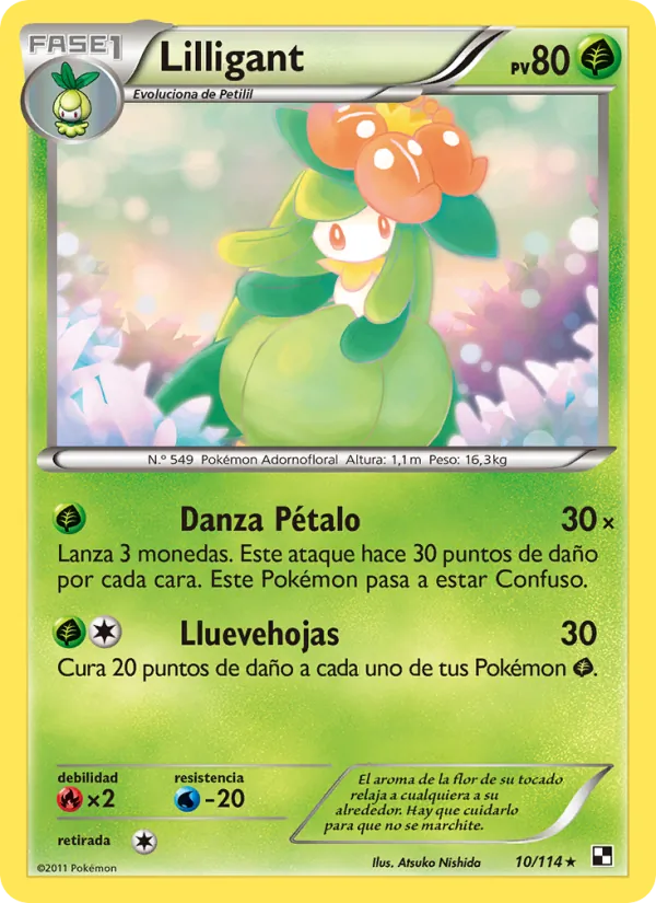 Lilligant Negro y Blanco 10/114