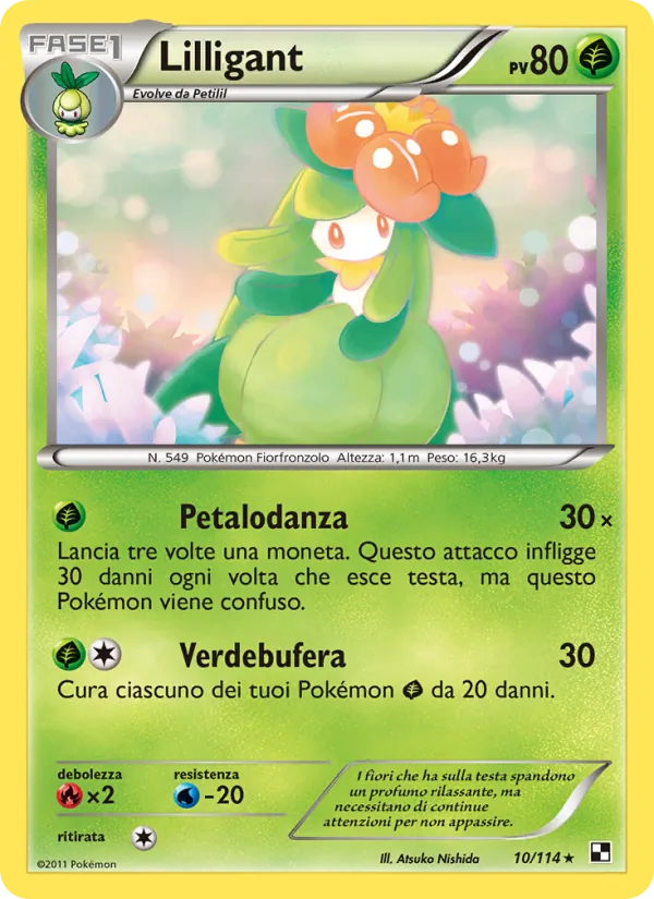Lilligant Nero e Bianco 10/114