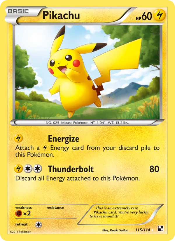 Pikachu Black & White 115/114
