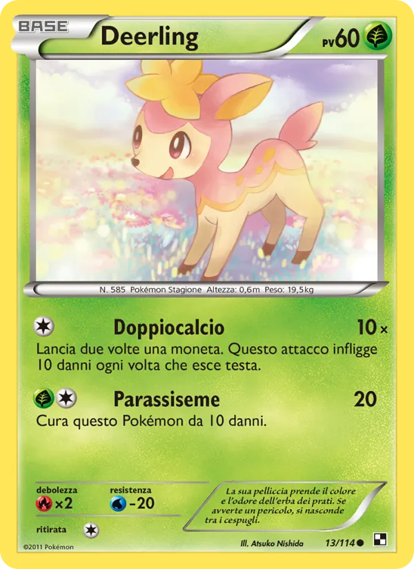 Deerling Nero e Bianco 13/114