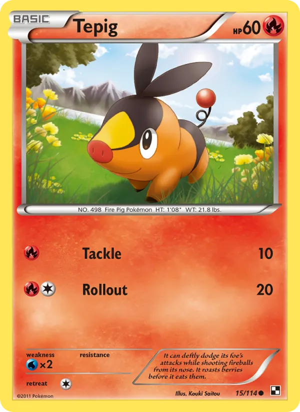 Tepig Black & White 15/114