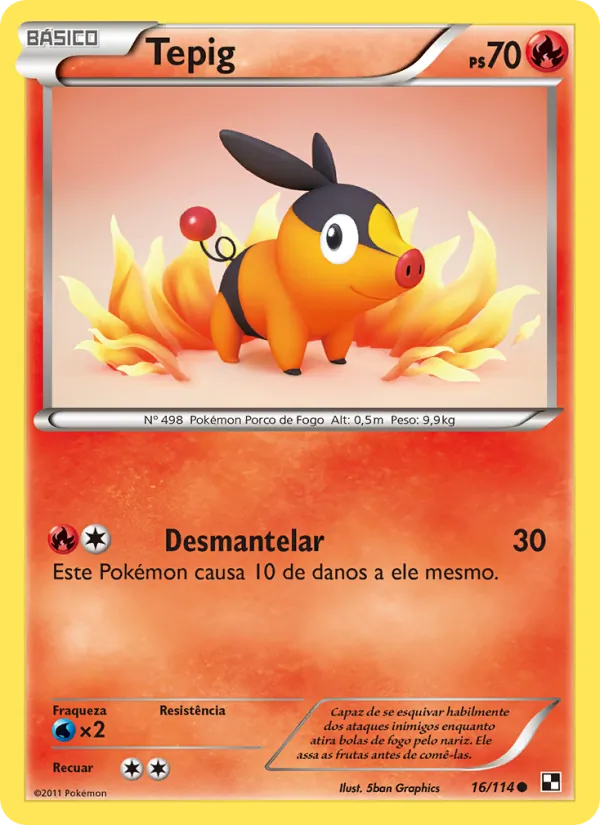 Tepig Black & White 16/114