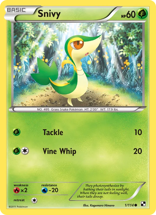 Snivy Black & White 1/114