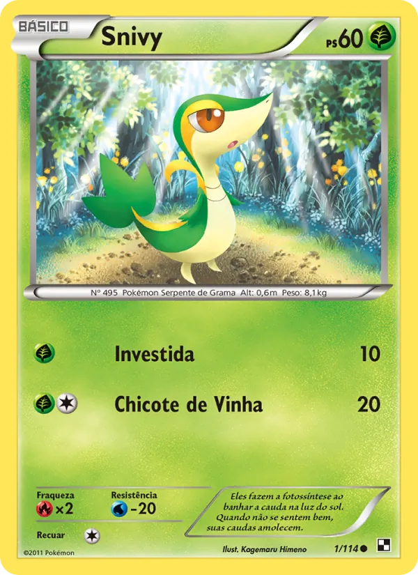 Snivy Black & White 1/114