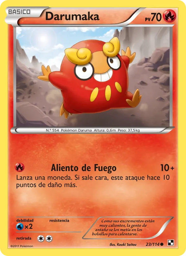 Darumaka Negro y Blanco 23/114