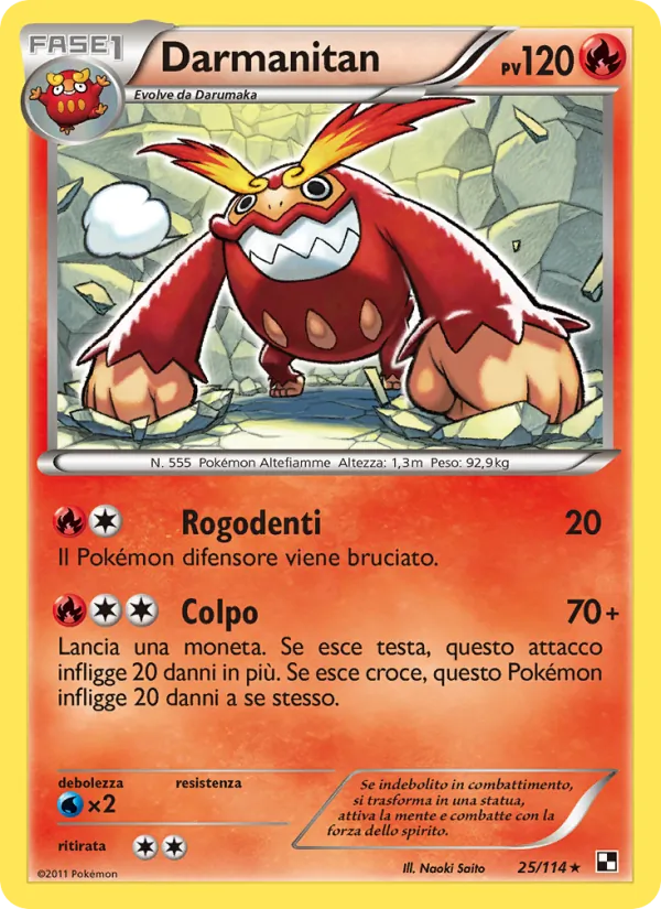 Darmanitan Nero e Bianco 25/114