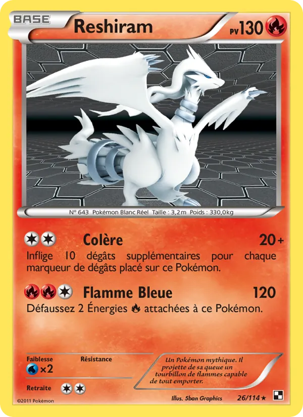 Reshiram Noir & Blanc 26/114