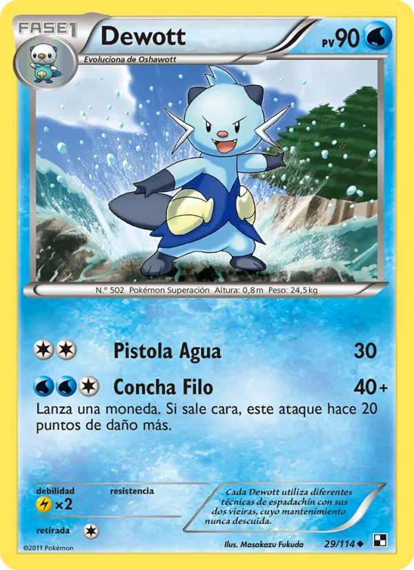 Dewott Negro y Blanco 29/114