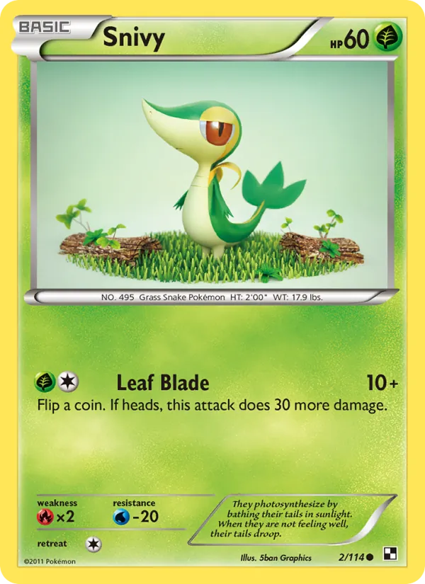 Snivy Black & White 2/114