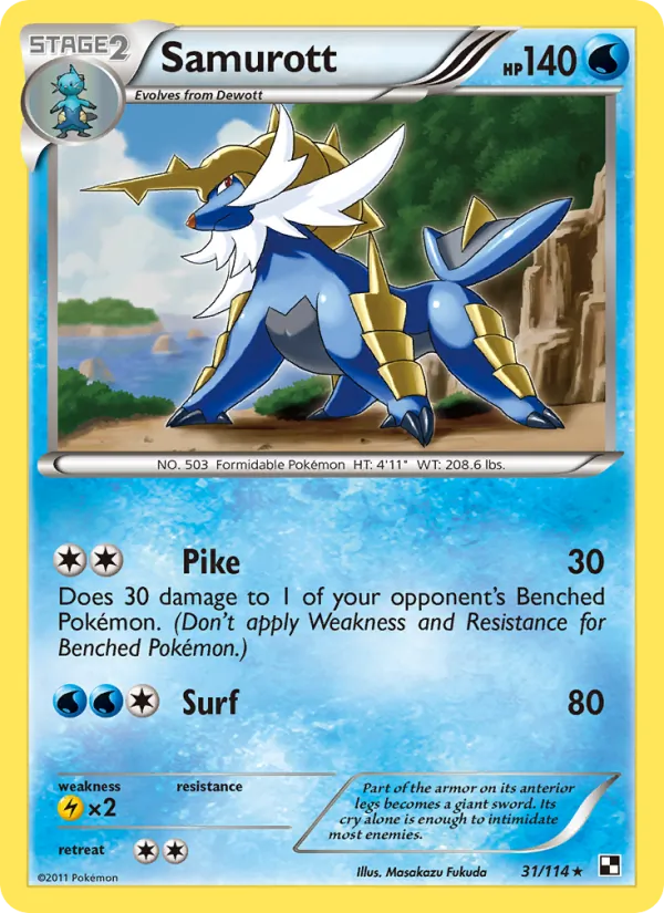 Samurott Black & White 31/114