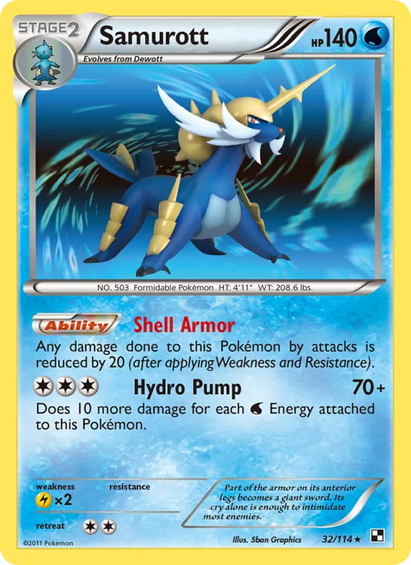 Samurott Black & White 32/114