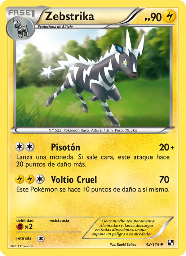 Zebstrika Negro y Blanco 42/114