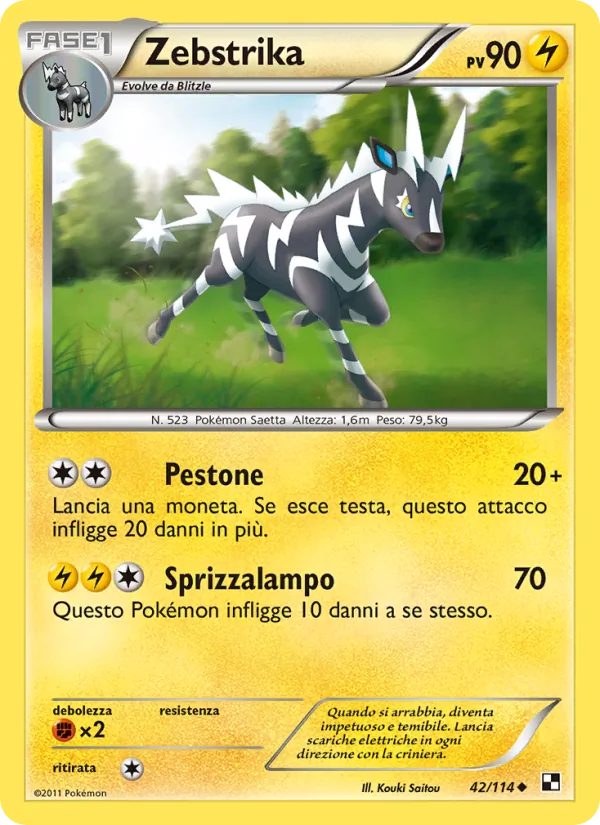Zebstrika Nero e Bianco 42/114