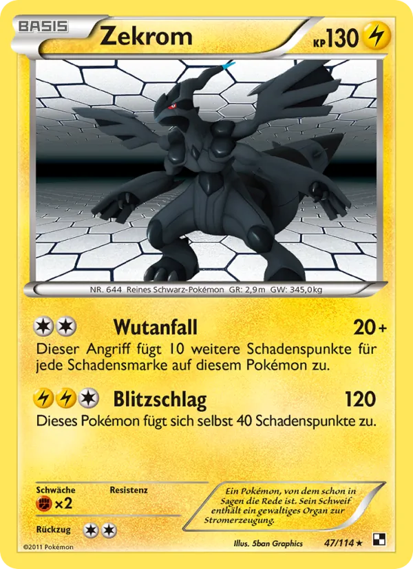 Zekrom Schwarz & Weiß 47/114