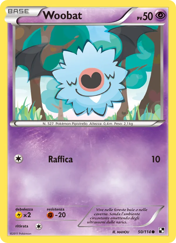 Woobat Nero e Bianco 50/114