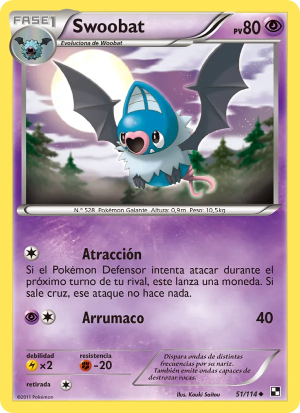Swoobat Negro y Blanco 51/114