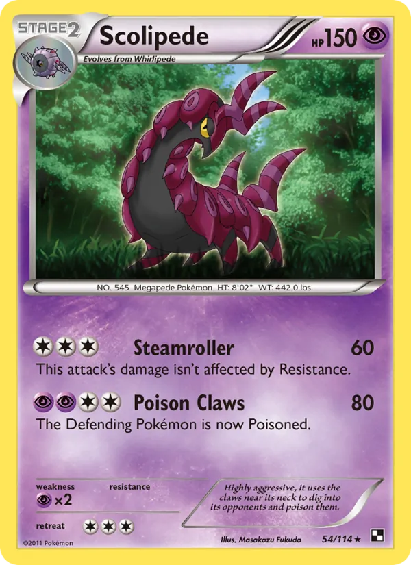 Scolipede Black & White 54/114