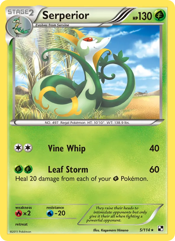 Serperior Black & White 5/114