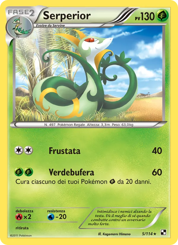 Serperior Nero e Bianco 5/114