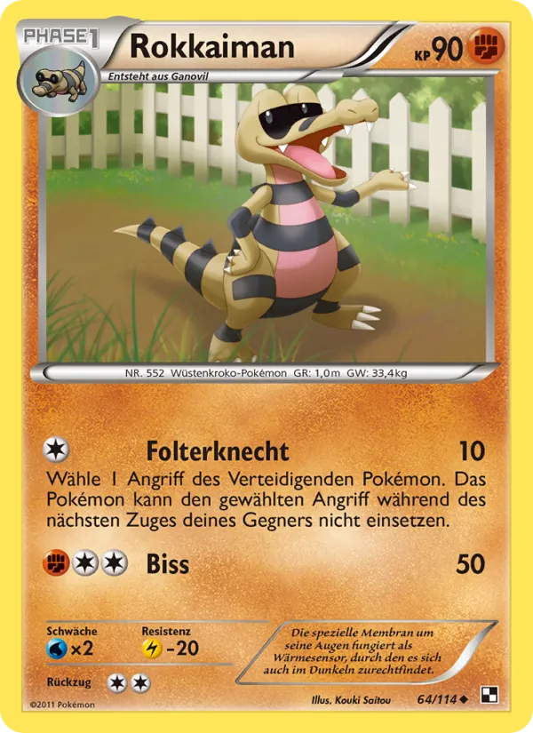 Rokkaiman Schwarz & Weiß 64/114