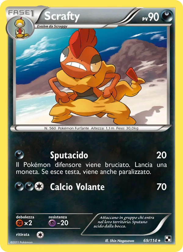 Scrafty Nero e Bianco 69/114