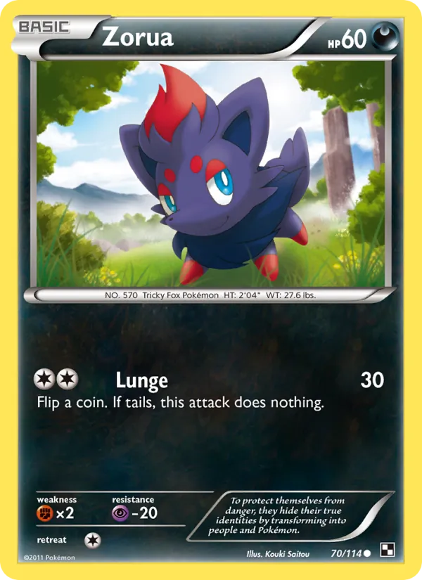 Zorua Black & White 70/114