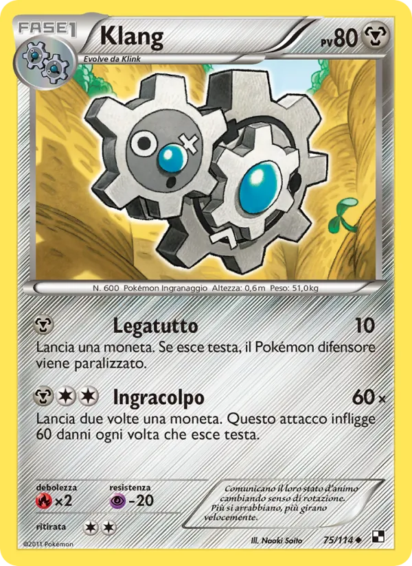 Klang Nero e Bianco 75/114