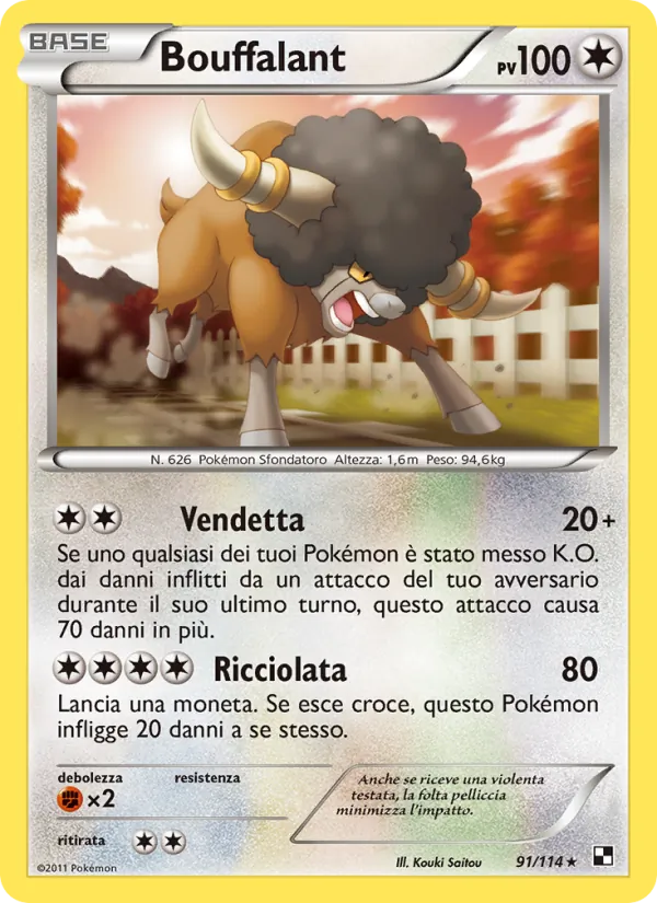 Bouffalant Nero e Bianco 91/114