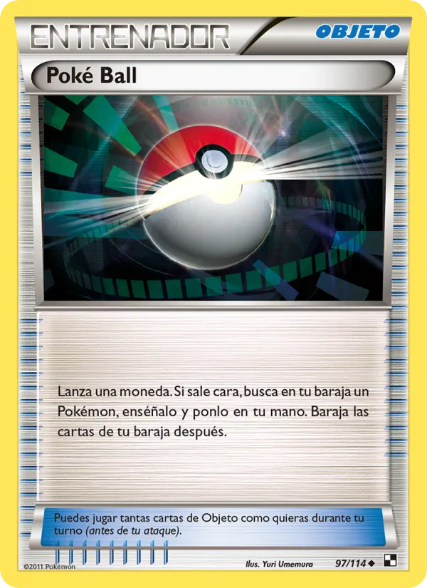 Poké Ball Negro y Blanco 97/114