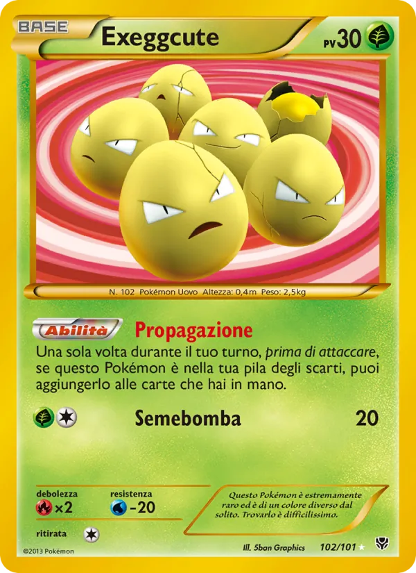 Exeggcute Esplosione Plasma 102/101