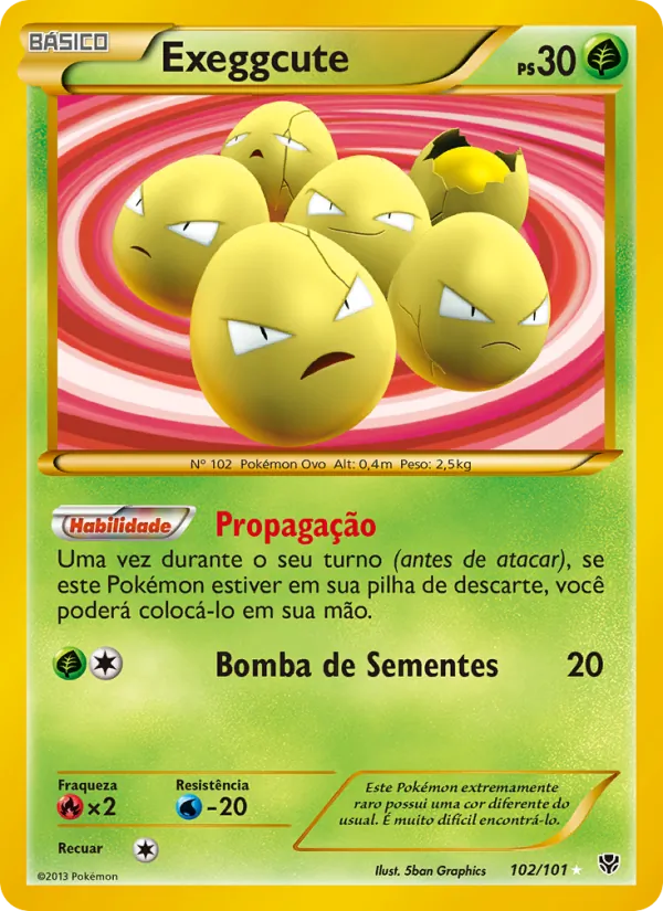 Exeggcute Explosão de Plasma 102/101
