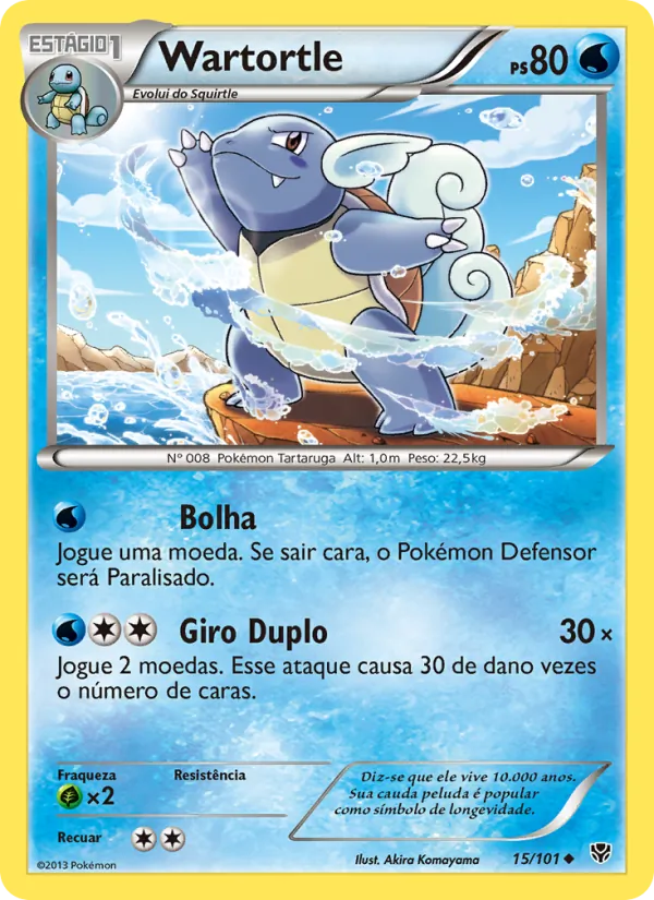 Wartortle Explosão de Plasma 15/101
