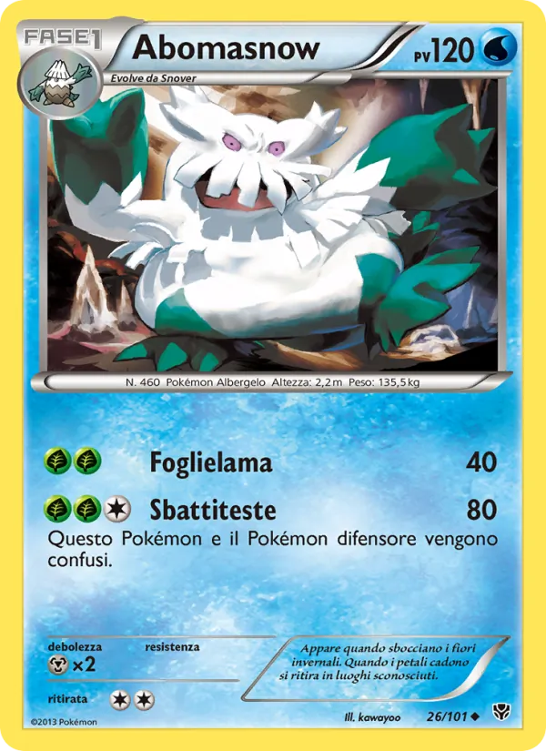 Abomasnow Esplosione Plasma 26/101