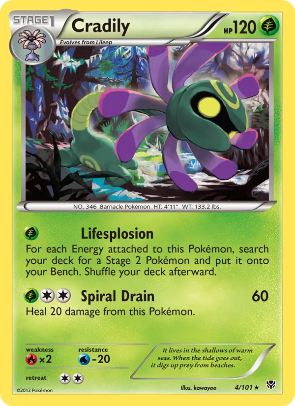 Cradily Plasma Blast 4/101