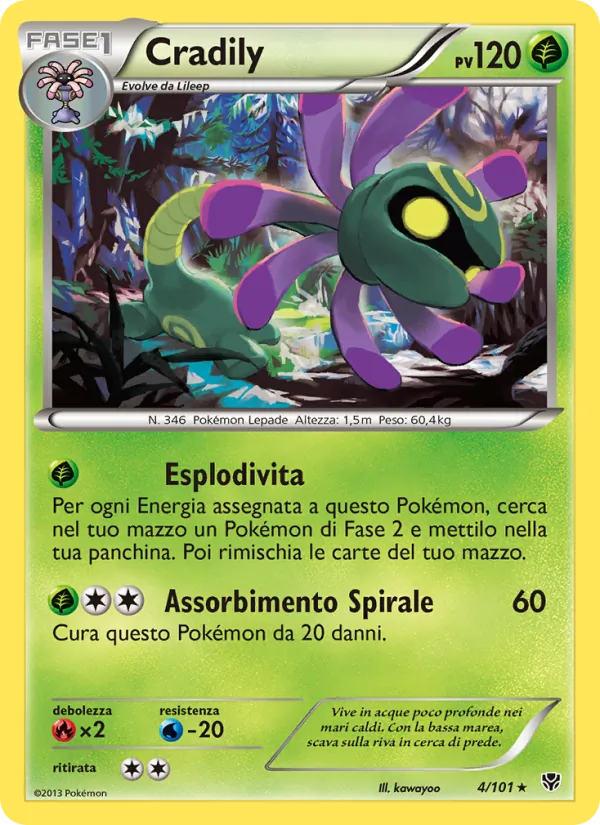 Cradily Esplosione Plasma 4/101