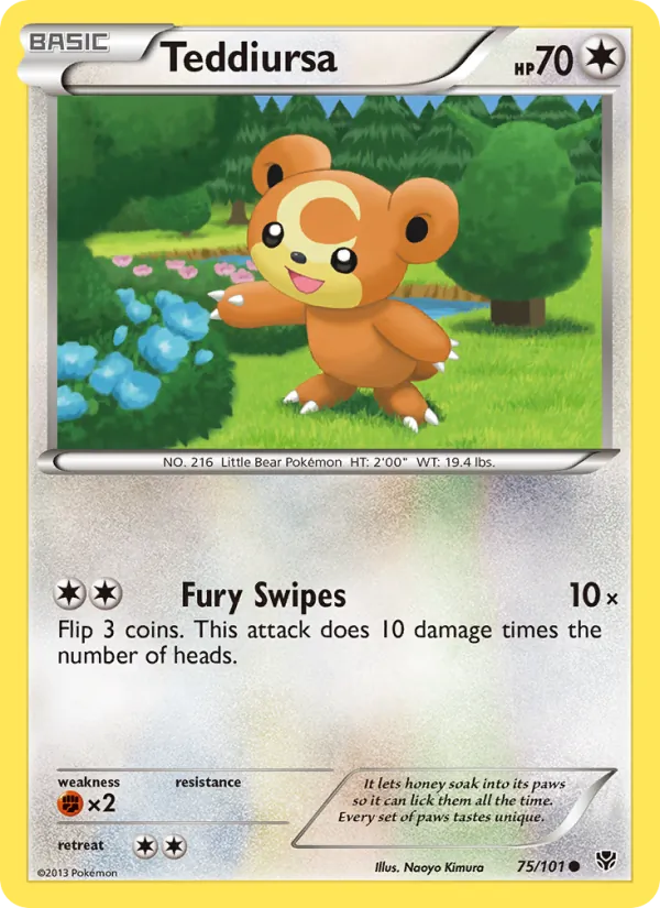 Teddiursa Plasma Blast 75/101