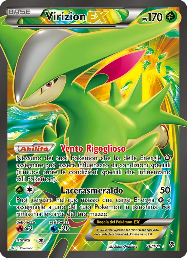 Virizion-EX Esplosione Plasma 96/101